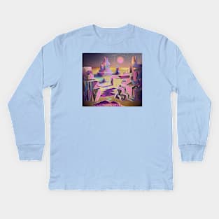 Surreal Desert Kids Long Sleeve T-Shirt